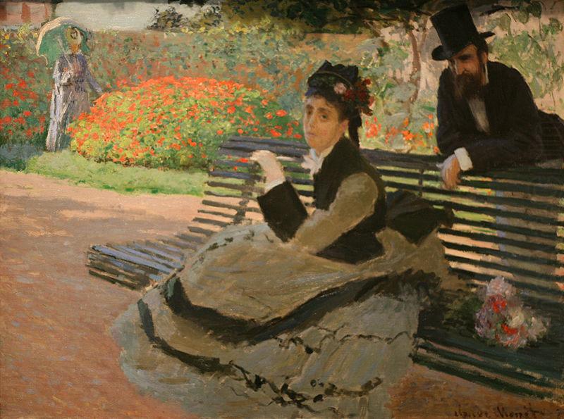 WLA metmuseum Camille Monet on a Garden Bench, Claude Monet